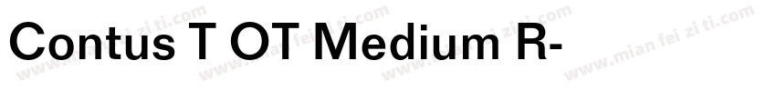 Contus T OT Medium R字体转换